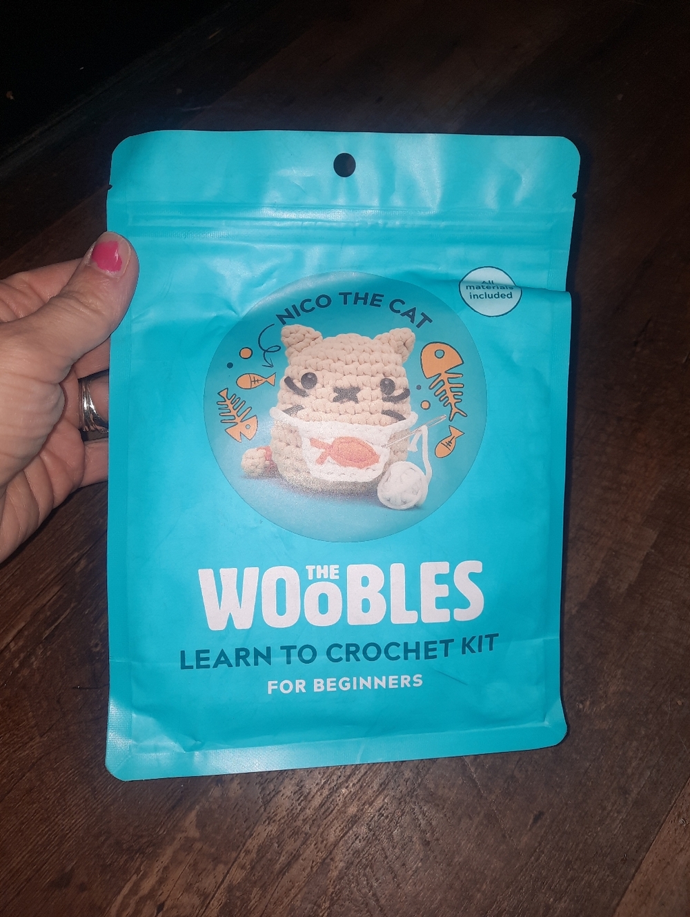The Woobles Learn to Crochet Kit - Nico The Cat